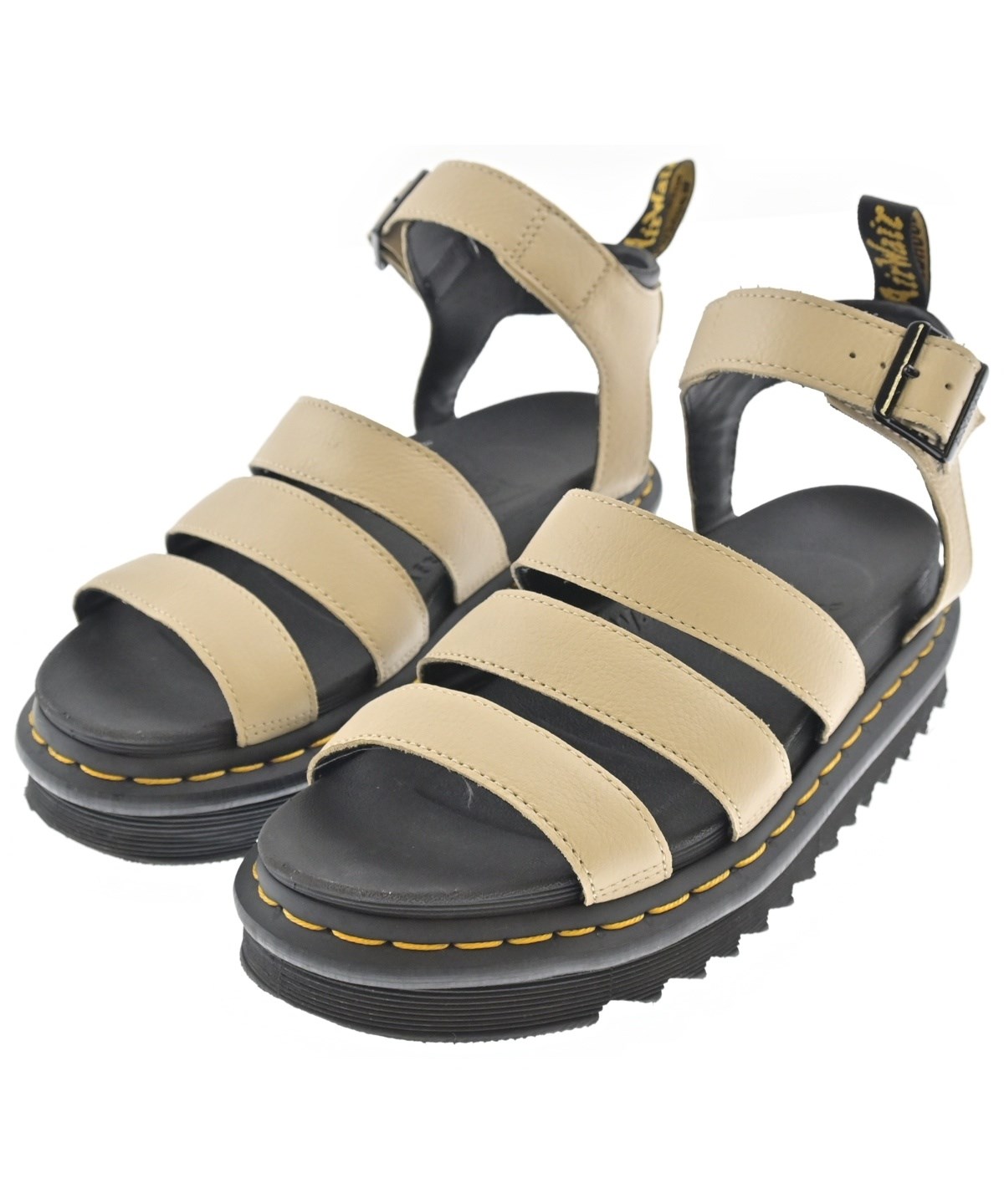 ⭐️新品未使用 Dr. Martens ブラック/ベージュ サンダル ドクターマーチン Dr.Martens レディース サンダル 厚底 GRYPHON