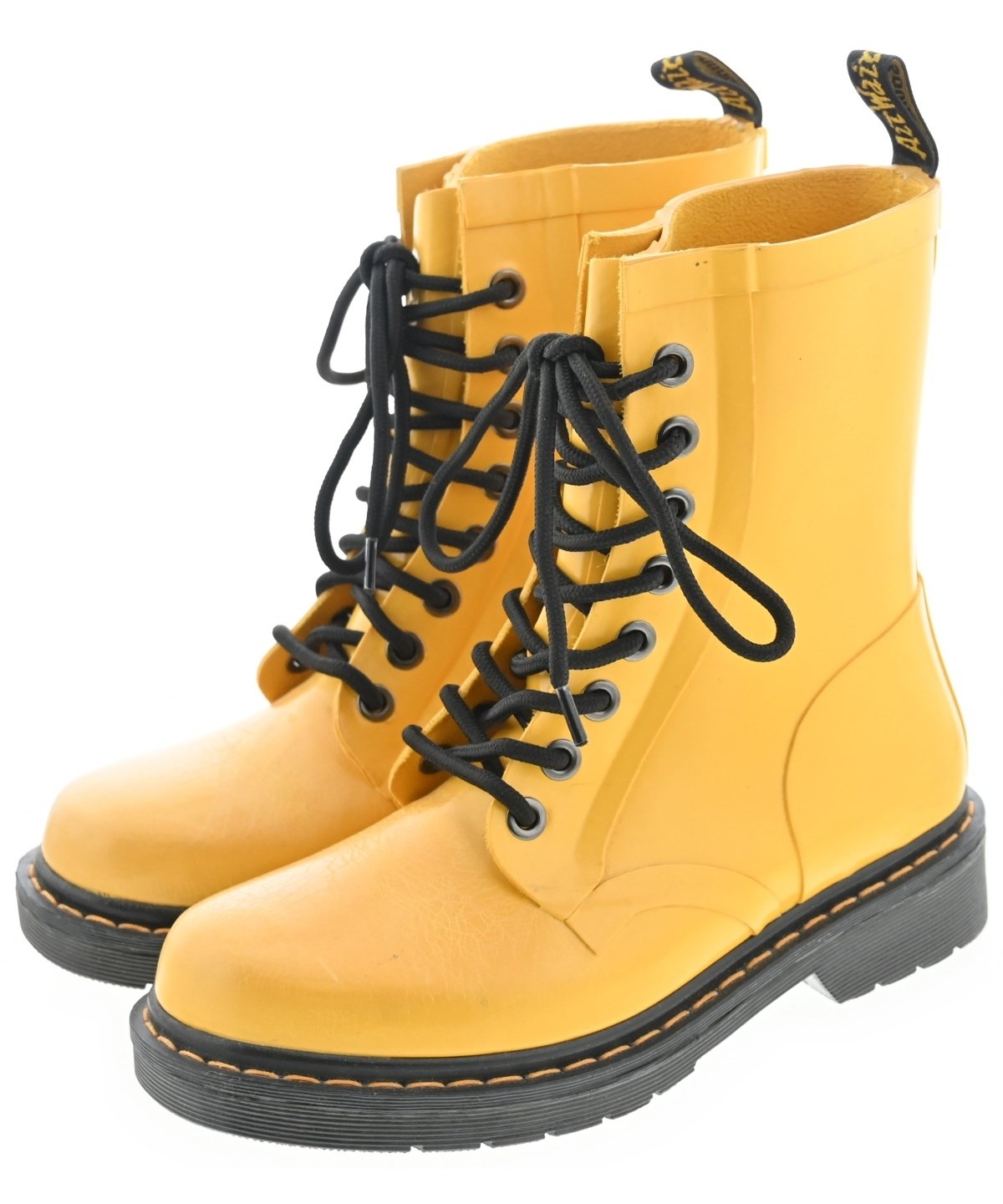 ドクターマーチンブーツ　UK2 21cm 黄色　新品 Dr.Martens（ドクターマーチン）レインシューズ 黄 サイズ:UK4(22.5cm