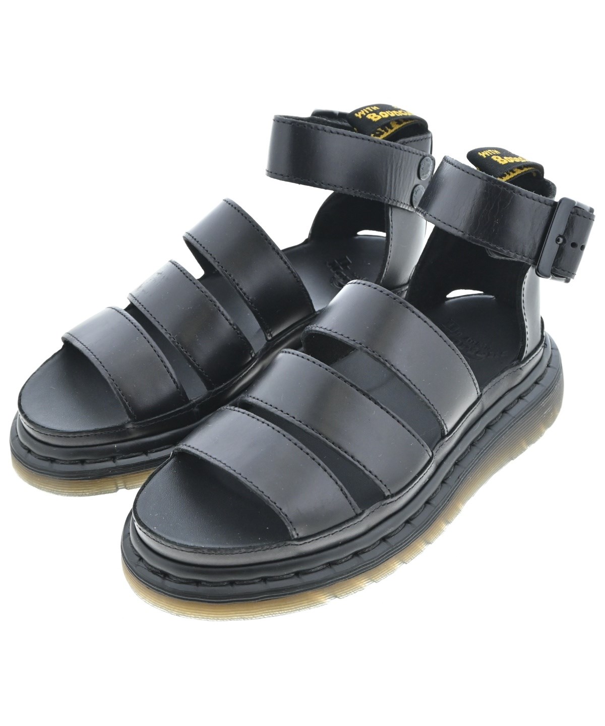 ドクターマーチン24 黒　サンダルビルケン Dr.Martens（ドクターマーチン）サンダル 黒 サイズ:UK3(21.5cm位