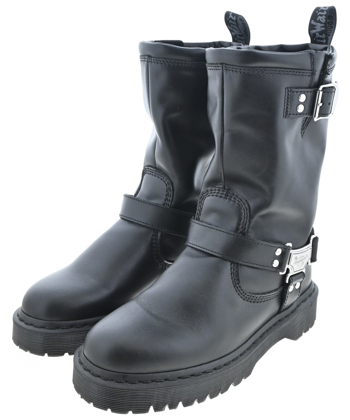 ドクターマーチン＊KARSEN エンジニアブーツ　UK7 Dr.Martens（ドクターマーチン）ブーツ 黒 サイズ:UK7(25.5cm位 靴