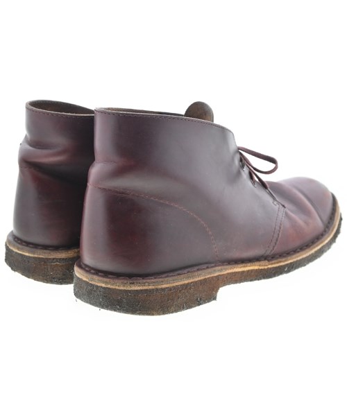 clarks（クラークス）ブーツ 赤 サイズ:8 1/2(27cm位) メンズ/2200669768039