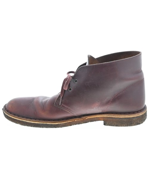 clarks（クラークス）ブーツ 赤 サイズ:8 1/2(27cm位) メンズ/2200669768039