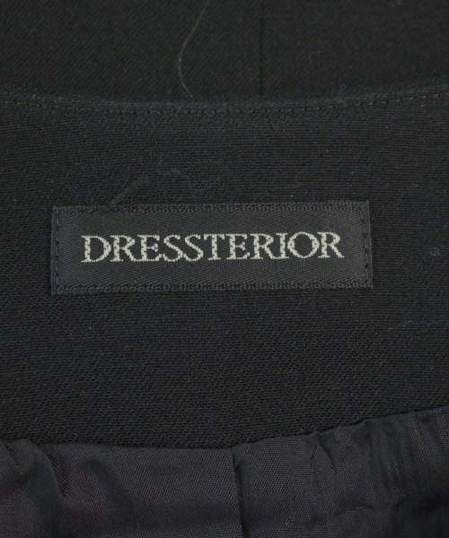 DRESSTERIOR（ドレステリア）ノーカラージャケット 黒 サイズ:38(M位) レディース/2200621985030