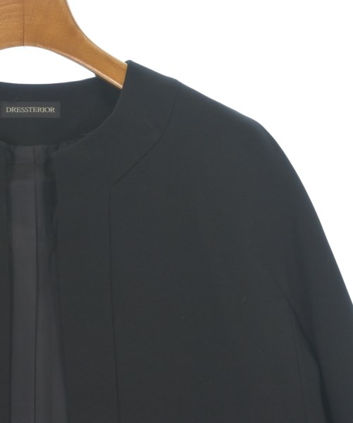 DRESSTERIOR（ドレステリア）ノーカラージャケット 黒 サイズ:38(M位) レディース/2200621985030