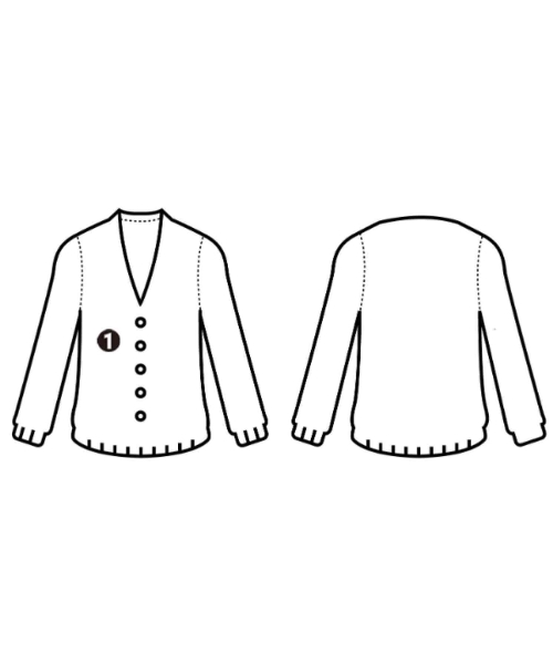 DRESSTERIOR（ドレステリア）カーディガン 紺 サイズ:36(S位) レディース/2200634926440