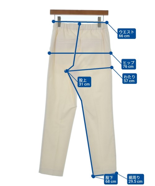 DRESSTERIOR（ドレステリア）スラックス 白 サイズ:36(S位) レディース/2200623094044