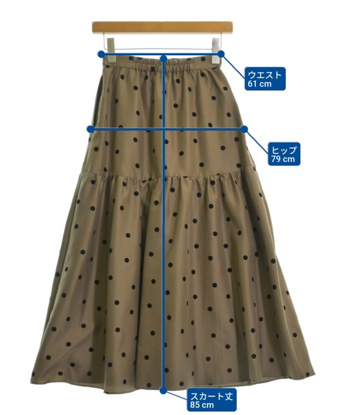 DRESSTERIOR（ドレステリア）ロング・マキシ丈スカート 茶 サイズ:34(XS位) レディース/2200639307039