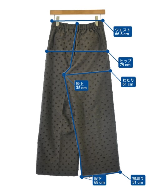 DRESSTERIOR（ドレステリア）スラックス 茶 サイズ:38(M位) レディース/2200614367010