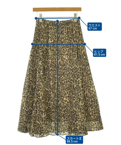 DRESSTERIOR（ドレステリア）ロング・マキシ丈スカート 茶 サイズ:36(S位) レディース/2200675157186