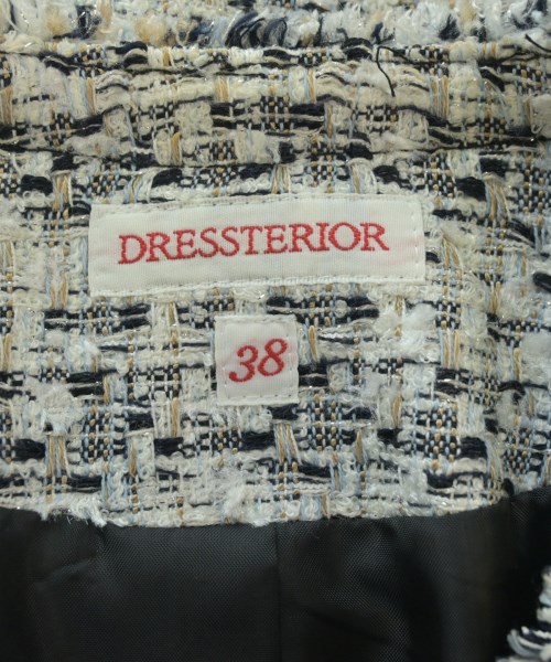 DRESSTERIOR（ドレステリア）ノーカラージャケット 白 サイズ:38(M位) レディース/2200690931013