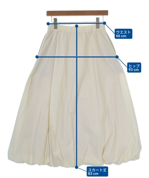 DRESSTERIOR（ドレステリア）ロング・マキシ丈スカート 白 サイズ:38(M位) レディース/2200698906037