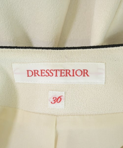 DRESSTERIOR（ドレステリア）ノーカラージャケット 白 サイズ:36(S位) レディース/2200696671029