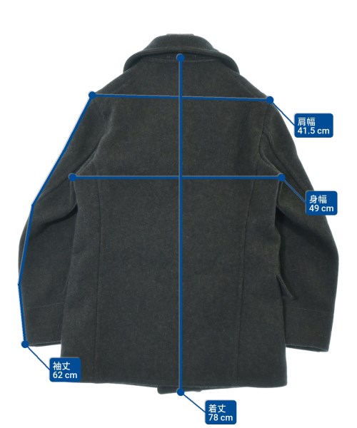 DRESSTERIOR（ドレステリア）ピーコート グレー サイズ:M メンズ/2200657165017