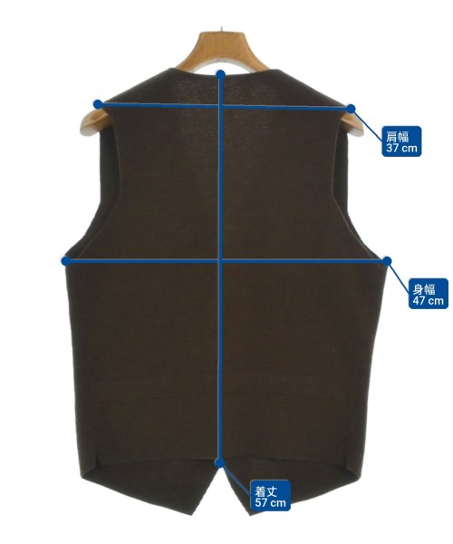 DRESSTERIOR（ドレステリア）ベスト 茶 サイズ:M メンズ/2200658411069