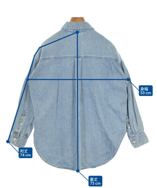 DRESSTERIOR（ドレステリア）カジュアルシャツ 青 サイズ:34(XS位) レディース/2200634670015