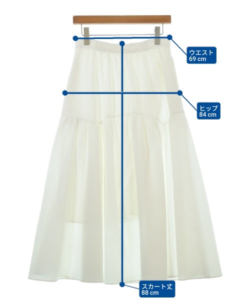 DRESSTERIOR（ドレステリア）ロング・マキシ丈スカート 白 サイズ:40(M位) レディース/2200645147209