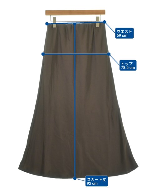 DRESSTERIOR（ドレステリア）ロング・マキシ丈スカート 茶 サイズ:38(M位) レディース/2200653087085