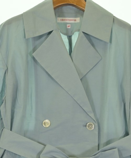 DRESSTERIOR（ドレステリア）トレンチコート 青 サイズ:36(S位) レディース/2200645928013