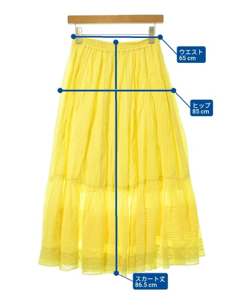 DRESSTERIOR（ドレステリア）ロング・マキシ丈スカート 黄 サイズ:38(M位) レディース/2200662751014