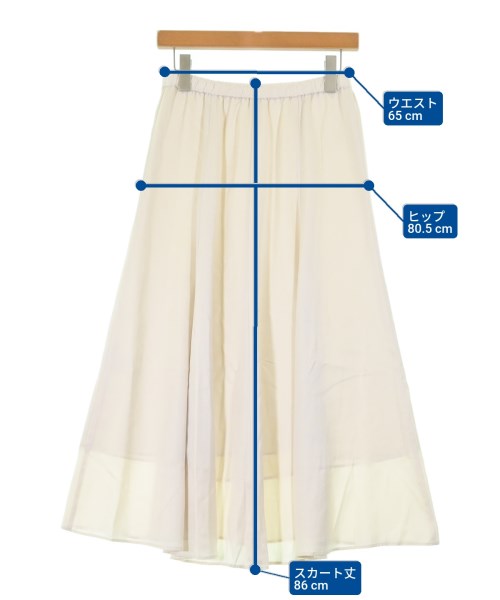 DRESSTERIOR（ドレステリア）ロング・マキシ丈スカート 白 サイズ:36(S位) レディース/2200667901025