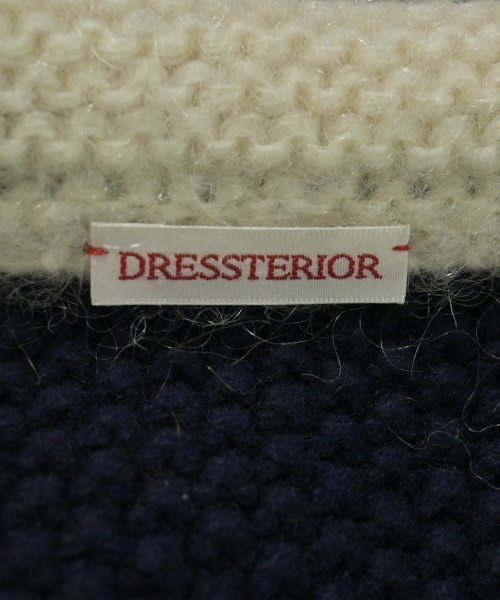 DRESSTERIOR（ドレステリア）ノーカラージャケット 紺 サイズ:38(M位) レディース/2200716511175