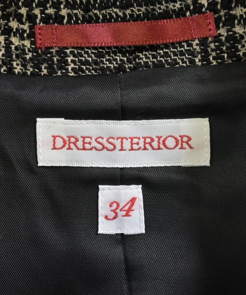 DRESSTERIOR（ドレステリア）テーラードジャケット 黒 サイズ:34(XS位) レディース/2200682674010