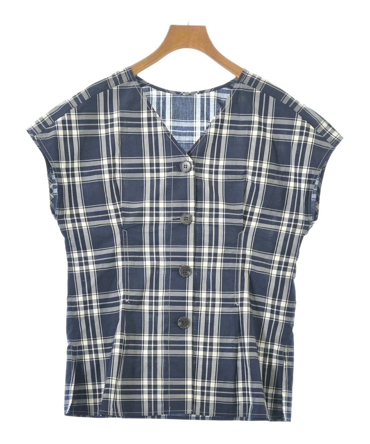 DRESSTERIOR ドレステリア ブラウス 38(M位) 紺 【古着】【中古】 DRESSTERIOR（ドレステリア）ブラウス 紺 サイズ:38(M位) レディース