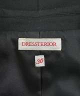 DRESSTERIOR（ドレステリア）ノーカラージャケット 黒 サイズ:36(S位) レディース/2200684718064