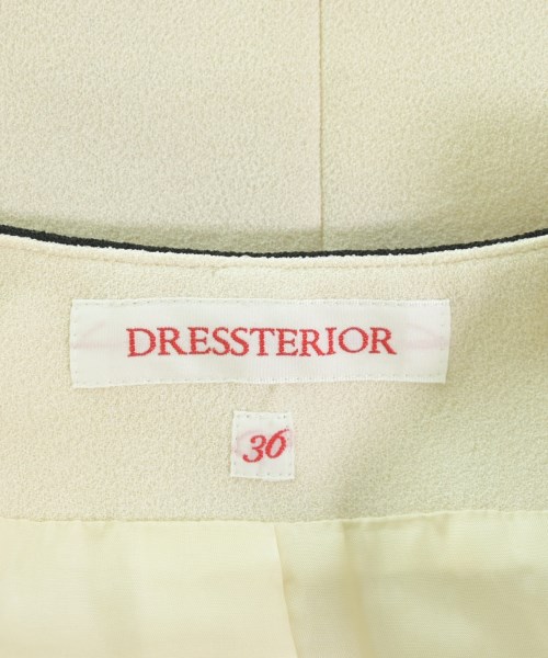 DRESSTERIOR（ドレステリア）ノーカラージャケット 白 サイズ:36(S位) レディース/2200676185263