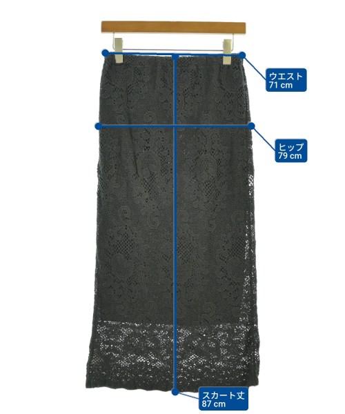 DRESSTERIOR（ドレステリア）ロング・マキシ丈スカート グレー サイズ:38(M位) レディース/2200680045096