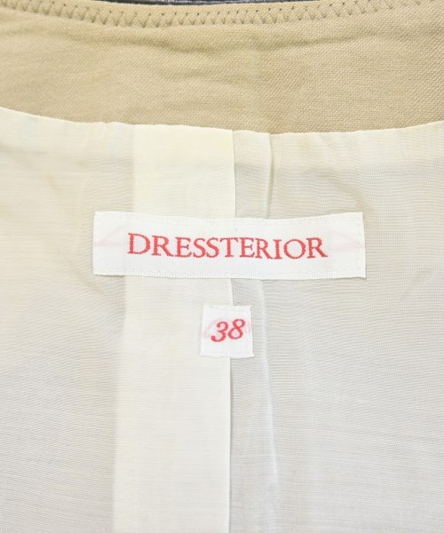 DRESSTERIOR（ドレステリア）ノーカラージャケット ベージュ サイズ:38(M位) レディース/2200682944021