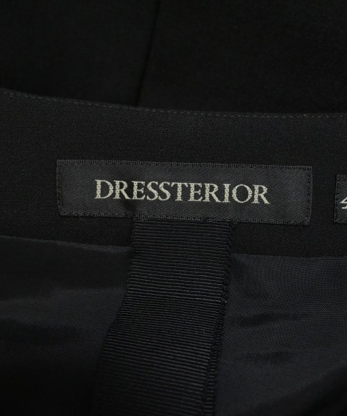 DRESSTERIOR（ドレステリア）ノーカラージャケット 黒 サイズ:40(M位) レディース/2200678745021