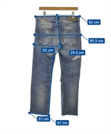 DIESEL（ディーゼル）デニムパンツ 紺 サイズ:29(S位) メンズ/2200356563022