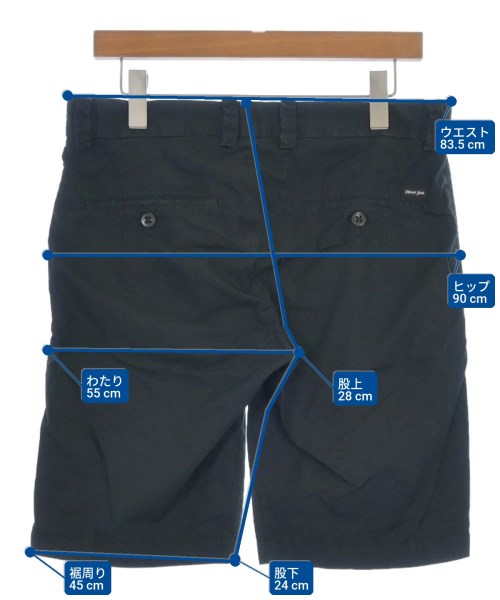 DIESEL（ディーゼル）ショートパンツ 黒 サイズ:30(M位) メンズ/2200484469067