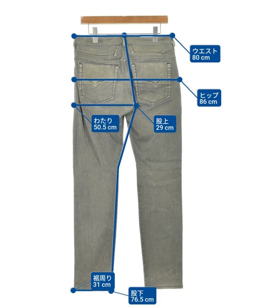 DIESEL（ディーゼル）デニムパンツ カーキ サイズ:-(M位) メンズ/2200559772221