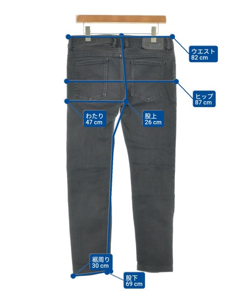 DIESEL（ディーゼル）デニムパンツ 黒 サイズ:32(L位) メンズ/2200635746115