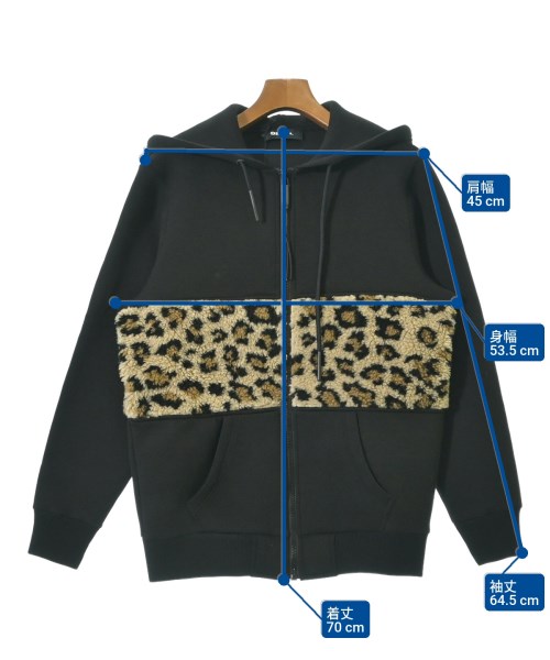 DIESEL（ディーゼル）パーカー 黒 サイズ:XXS メンズ/2200635789013