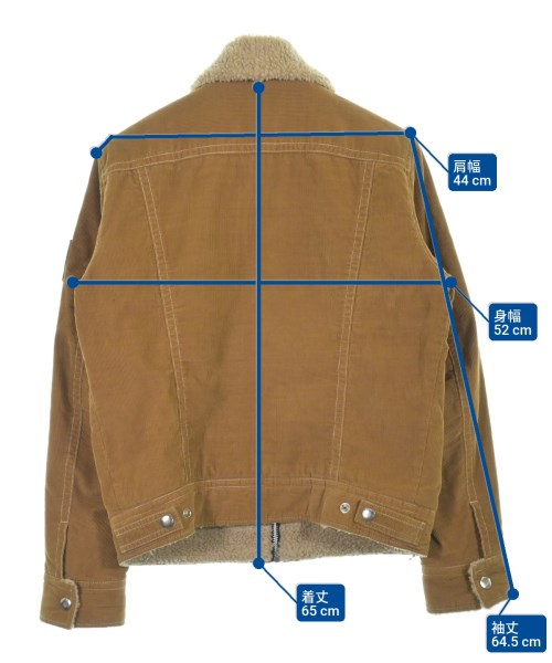 DIESEL（ディーゼル）カバーオール 茶 サイズ:S メンズ/2200626920012