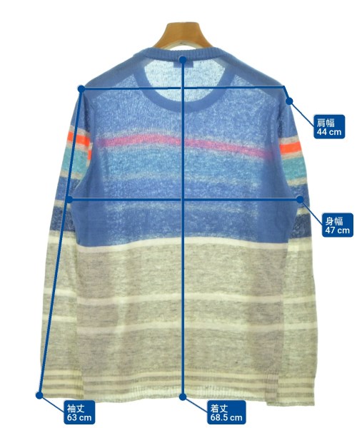 DIESEL（ディーゼル）ニット・セーター 青 サイズ:S メンズ/2200626920050