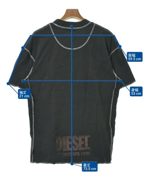 DIESEL（ディーゼル）Tシャツ・カットソー 黒 サイズ:S メンズ/2200636010024