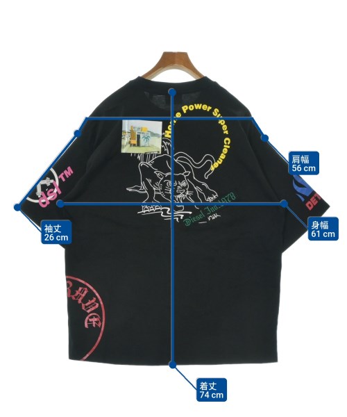 DIESEL（ディーゼル）Tシャツ・カットソー 黒 サイズ:XL メンズ/2200636722033