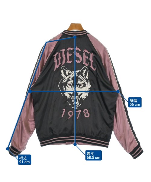 DIESEL（ディーゼル）スタジャン 黒 サイズ:XL メンズ/2200638954043