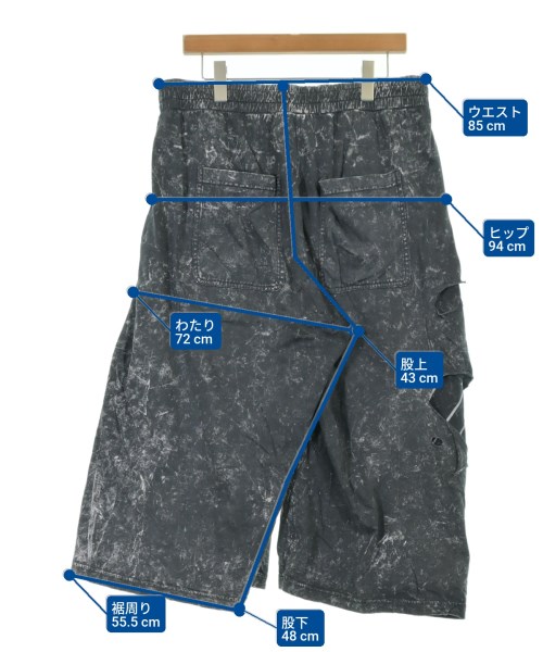 DIESEL（ディーゼル）ショートパンツ 黒 サイズ:XL メンズ/2200639855165