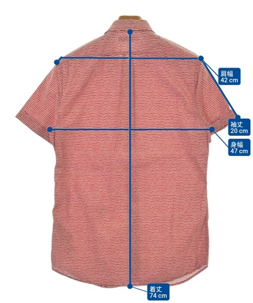 DIESEL（ディーゼル）カジュアルシャツ 赤 サイズ:S メンズ/2200632025107