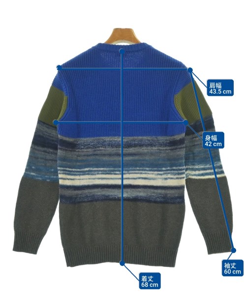 DIESEL（ディーゼル）ニット・セーター 青 サイズ:S メンズ/2200632025138