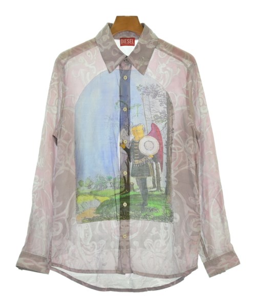 DIESEL(ディーゼル)カジュアルシャツ ピンク サイズ:44(S位)/2200640811013