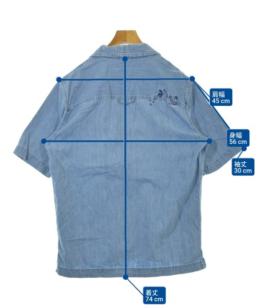 DIESEL（ディーゼル）カジュアルシャツ 青 サイズ:M メンズ/2200618010059