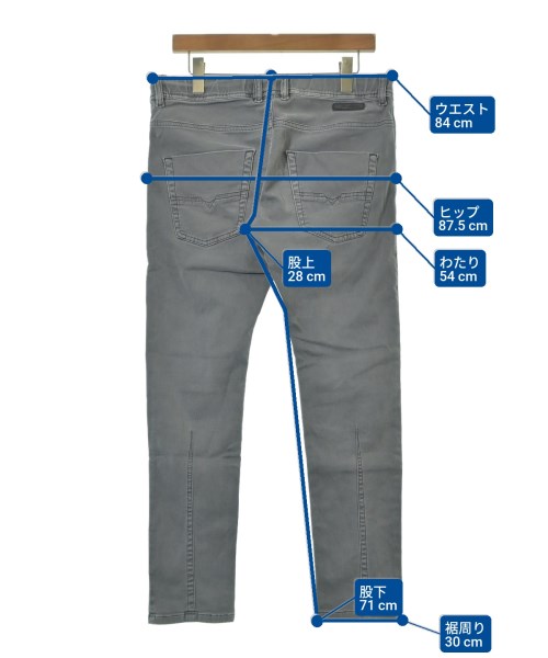 DIESEL（ディーゼル）デニムパンツ グレー サイズ:28(S位) メンズ/2200628238092