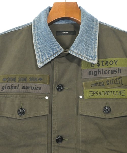 DIESEL（ディーゼル）カジュアルシャツ カーキ サイズ:S メンズ/2200641873010