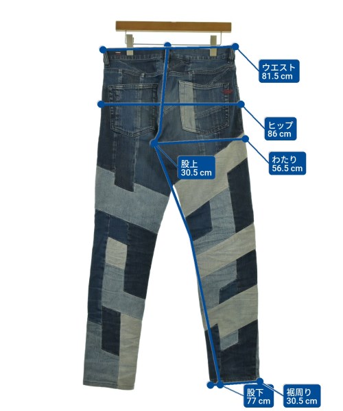DIESEL（ディーゼル）デニムパンツ 青 サイズ:30(M位) メンズ/2200641873041